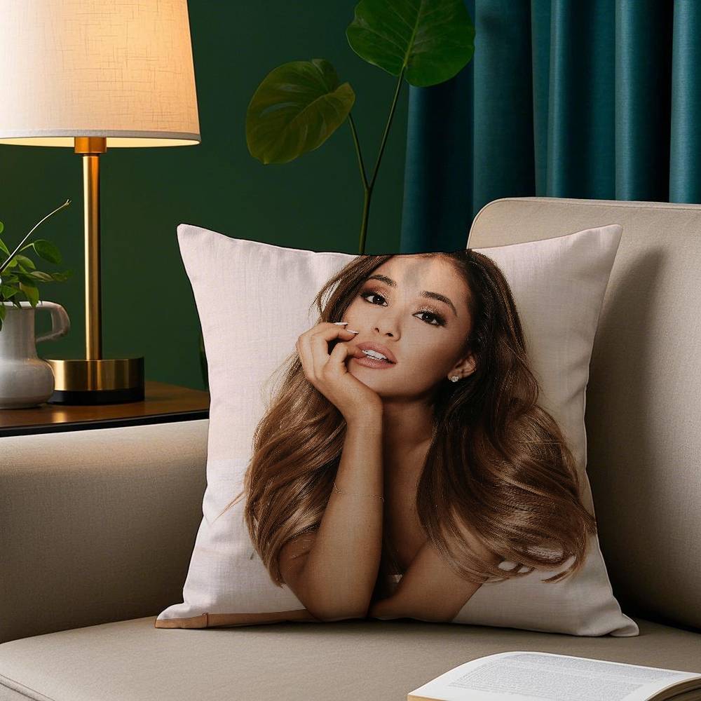 A-Ariana Grands Pillow Case Short Plush Print Cushion Cover Square Throw Pillow Covers Sofa Home Decor