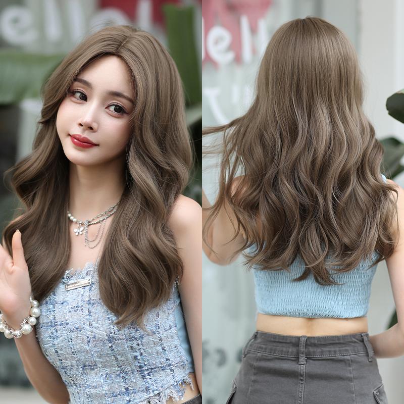 Professional  WIGS Long Body Wavy Sakura Pink Wig for Sweet Girl High Density Synthetic Loose Curly Hair Wig with Bangs Beginner Friendly