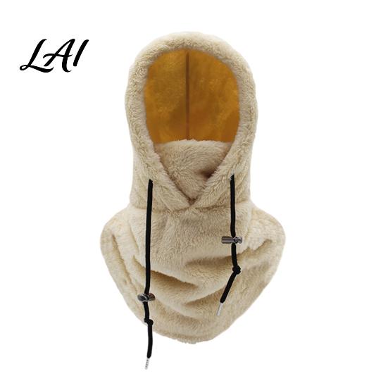 Motorcycle Riding Neck Warmer Balaclava Fleece Ski Mask Winter Windproof Arctic Velvet Thermal Face Cover Comfortable for Outdoor Sports Cycling