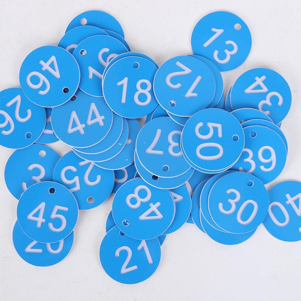 Plastic Beehive Tags 3.5CM Number Plate Beehive Mark Board Tag  Bee Hive Mating Box Mark