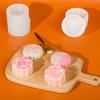 Round Silicone Mooncake Mold Mung Bean Cake Baking Tool Candle Making Kit