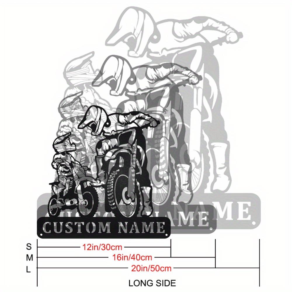 

Vintage Metal Tin Sign Motorcycle Wall Decor Custom Name Biker Gift TYDZ002800-30cm
