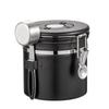 Mini Stainless Steel Coffee Canister with Spoon - Moisture-Proof Storage for Milk Powder, Dried Fruit, and Tea