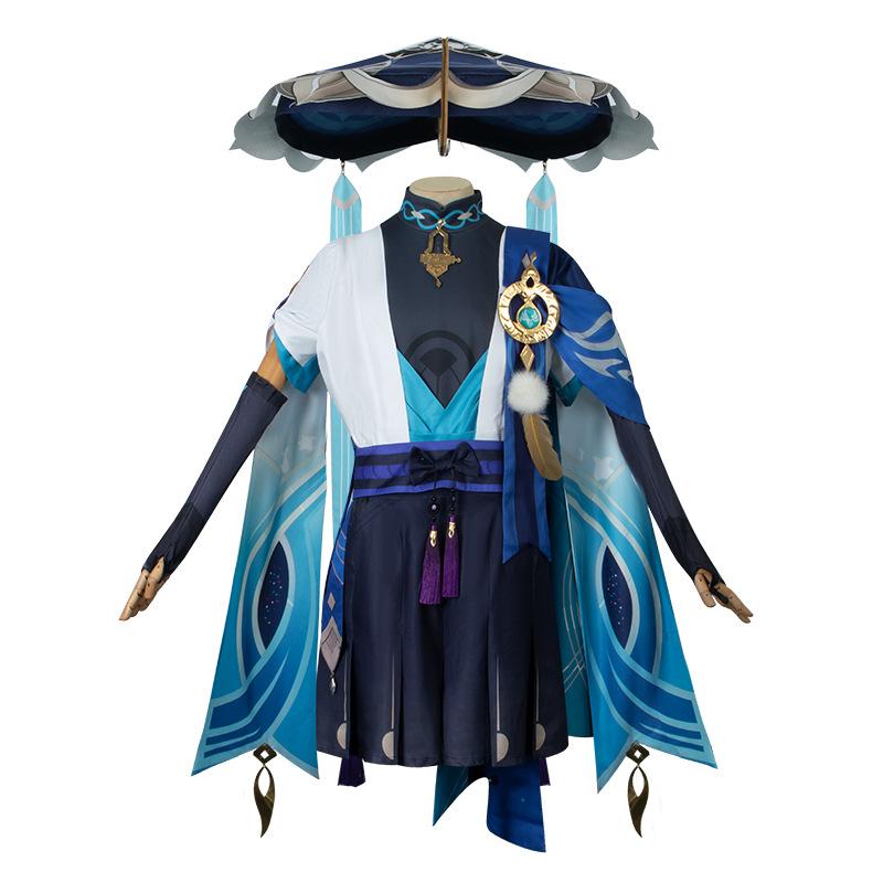 Servizio cosplay originale god cos wanderer cosplay schermagliatore wanderer abbigliamento anime gioco parrucca tuta c