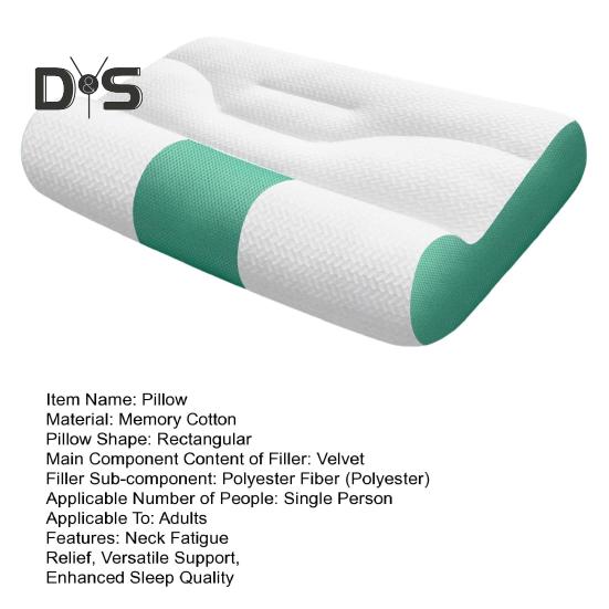 Nackenkissen aus Memory-Schaum zur Linderung von Nackenverspannungen, verstellbares orthopädisches Sandwich-Kissen, weiches, atmungsaktives Nackenkissen für alle Altersgruppen