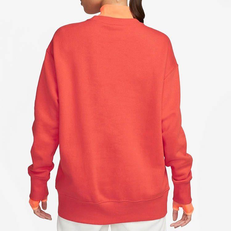 Nike Sweatshirts Women's Red Crew Neck Moderate Regular DQ5734-633