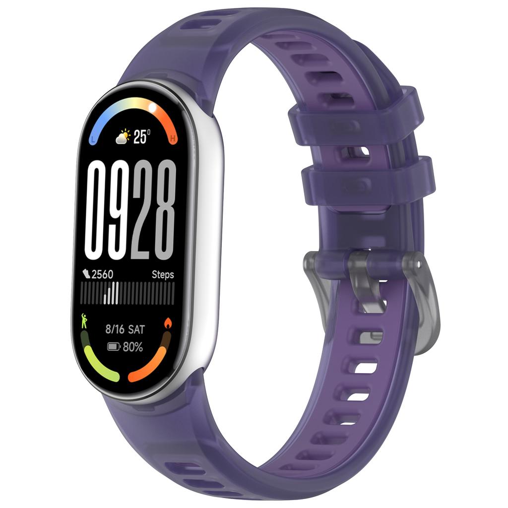 Sportliches atmungsaktives Silikon-Uhrenarmband für Xiaomi Band 8/9/10 Unisex Vielseitiges Ersatzarmband Mehrere Farben erhältlich