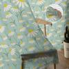 Spring Chrysanthemum Watercolor Flower Bedroom Transparent Sheer Curtains Holiday Decoration Window Voile Tulle Curtain