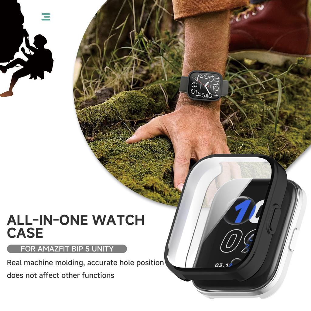 TPU Screen Protector Case For Amazfit Bip 5 Unity Smart Watch Full Coverage Protective Shell for Amazfit Bip5 Unity Accessories
