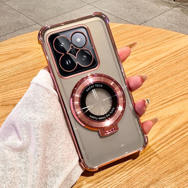 Luxury Shockproof Protective Cover Magnetic Stand Clear Case For GOOGLE PIXEL 9 With Holder Stand Cover
