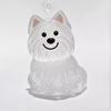 Cartoon Dog Shape Dog Hair Storage Box Hair Grooming Transparent Pet Hair Keychain Diy Handmade Acrylic Puppy Pendants Backpack