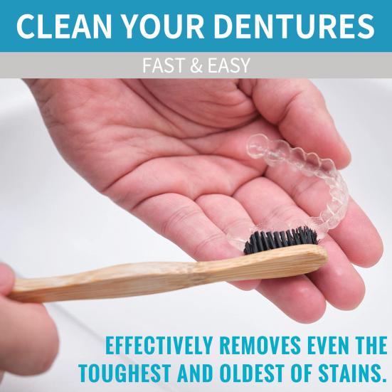 Yousheng 30ml Denture Cleaner Reduce Sensitive Dirt Strong Clean Power Fresh Breath Whitening Stain-removing Retainer Foam Cleanser for Home