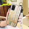 Anti-dust Soft case Phone Case For Blackview A100 Flower Back Cover Lanyard Protective Ring Oil Painting Waterproof