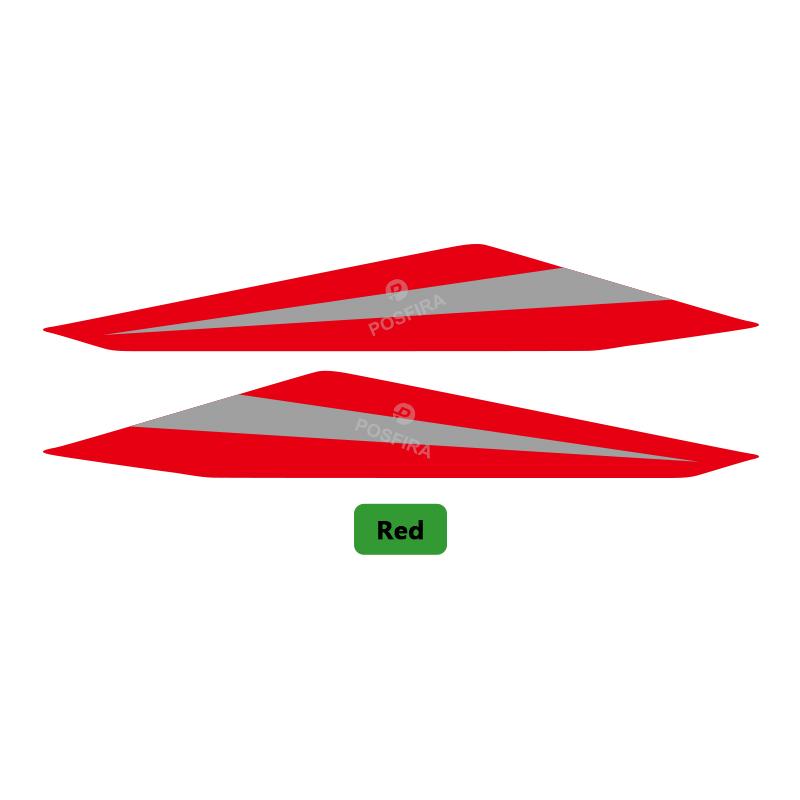 

POSFIRA Motorcycle Headlight Sticker Vinyl Decals for Honda CB750 Hornet 750 CB 750 2026 2025 Head Light Decoration Accessories Hornet 750-Red