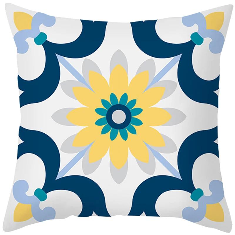 Peach Skin Hug Pillowcase Nordic Simple Color Pattern Sofa Cushion Cover Office Cushion Pillow Case To Customize