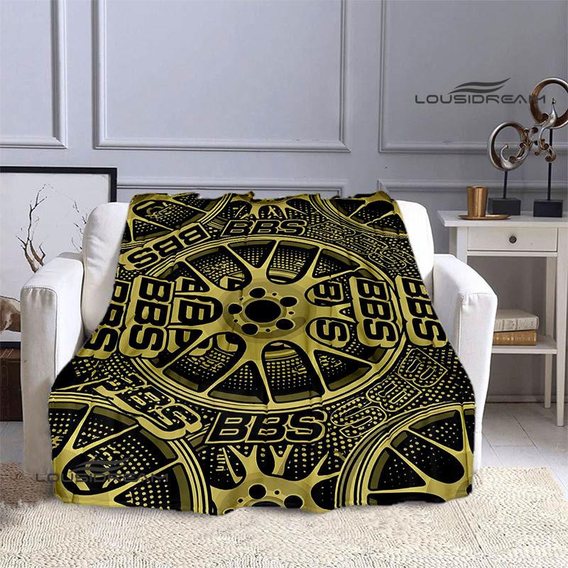 BBS LOGO printed blanket Picnic blanket Warm Flannel blankets Outdoor Blanket Home bed linings blankets for beds Birthday Gift