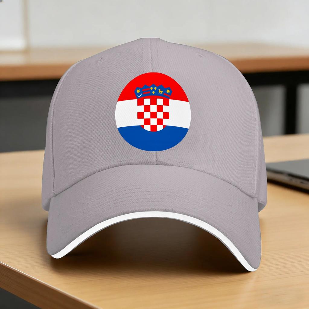 Croatia Hrvatska Flag Zagreb Croatian Baseball Cap Casual Trucker Hat Summer Women Unisex Outdoor Gym Baseball Caps