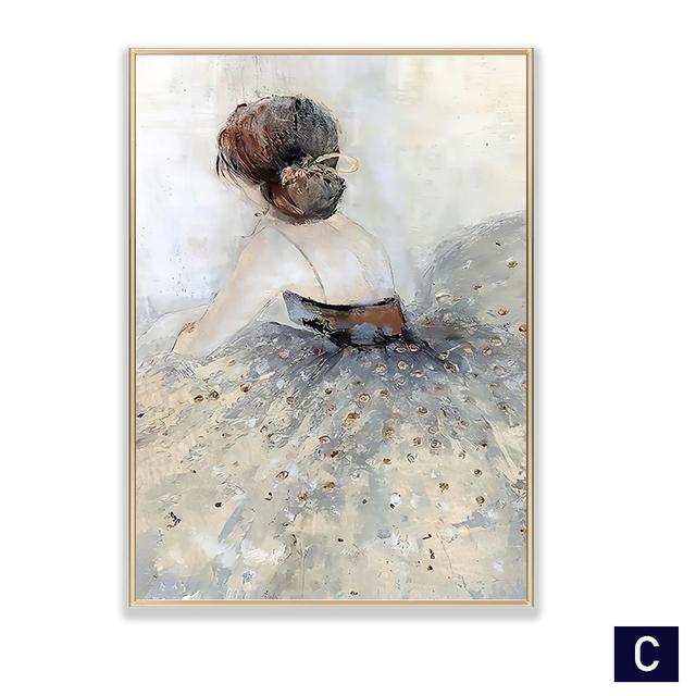 Abstract Canvas Painting Retro Yellow Flower Poster Print Modern Wall Art Pictures for Living Room Bedroom Nordic Home Decor