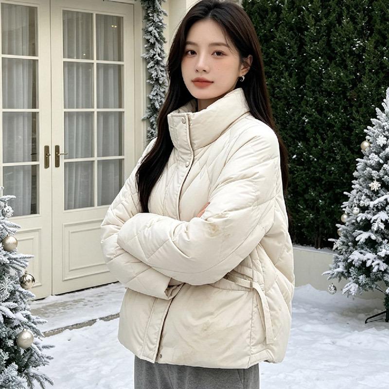 Short down jacket women's new winter duck down small thickened explosive jacket Pinghu