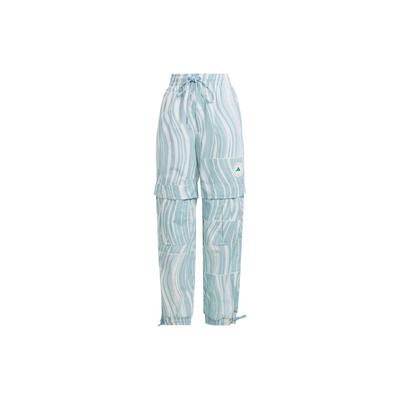 Gestreifte Logo-Print Kordelzug Jogginghose Damen Unterteile Blau HT1103