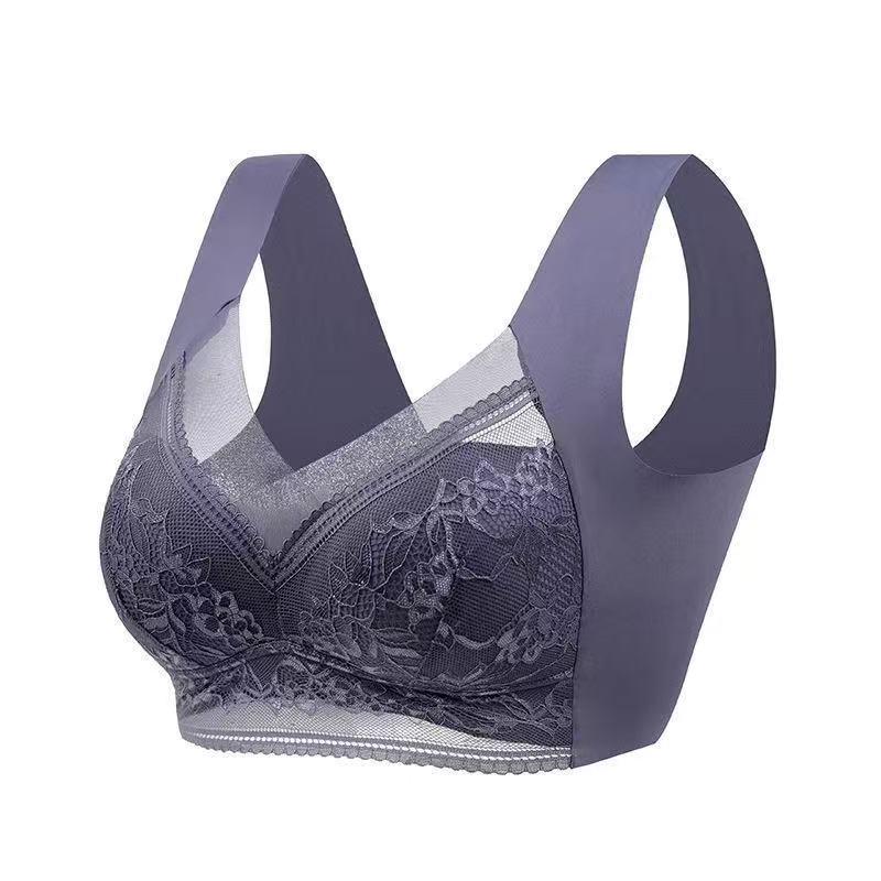 

Plus Size Seamless Lace Bra: Breathable, Wire-Free, Beautiful Back Design, Enhances Comfort & Style for a Sleeker Look – Hot-Selling! 2L (90-110 jin)