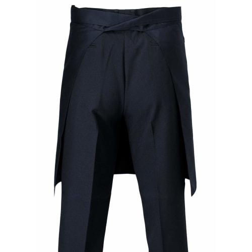 Sentsuki Black Apron with Towel Loop, Perfect for Chefs, Salons, and Commercial Use, 55cm Long, Suitable for Towel Racks In the Kitchen and Food Servi