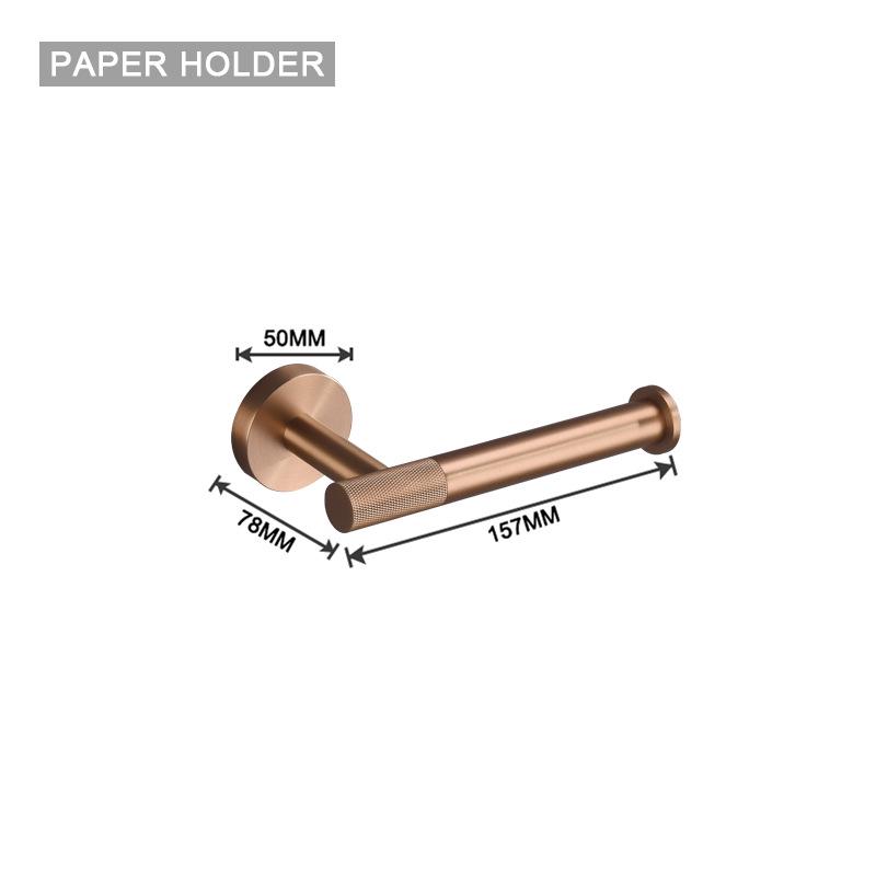 European Luxury Brass Bathroom Set: Knurled Towel Bar, Tissue Holder, Coat Hook, Toilet Brush, Soap Dispenser, Towel Ring.