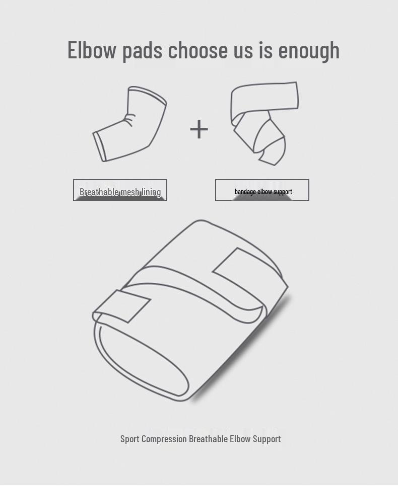 Breathable Elbow Support Sleeve for Sports & Gym