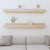 823594 vidaXL Wall Shelves 2 Pcs 110x12x9 Cm Solid Pine Wood