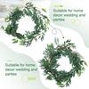 Janinka 5 Pack 6 ft Artificial Willow Leaves Garland Hanging Greenery Vine Twigs Italian Ruscus Fake Plant Faux Silk Ivy Wedding Garland for Home