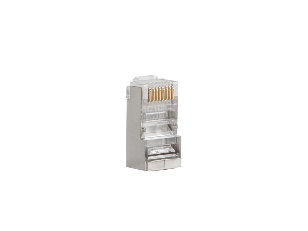 Wtyk sieciowy wtyczka lan rj45 przelotowy kat.6 ftp 100 sztuk