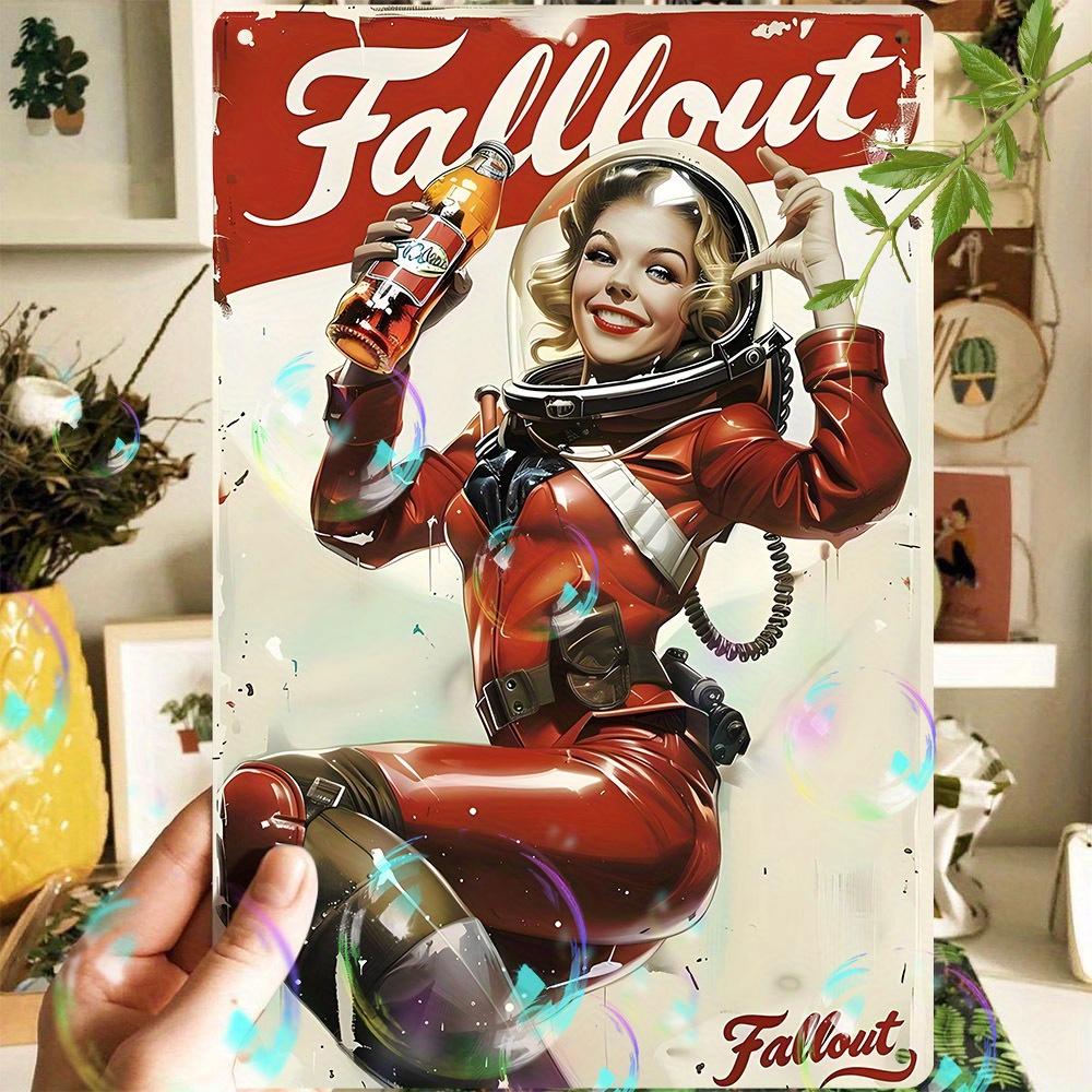 

Theme Retro Metal Tin Sign Aluminum Wall Art Waterproof and Dustproof Game Decoration Suitable for Bars Ca 20x30cm（7.8x11.8inch）