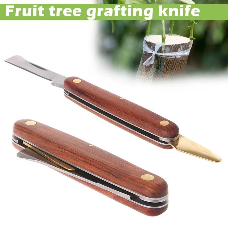 Foldable Wooden Handle Branch Cutter Seedling Tree Garden Supplies Garden Hand Tools Pruning Knifes Grafting Cutter