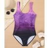 Women's one-piece swimsuit multi-color print bohemian style sexy slim-fit swimsuit beachwear