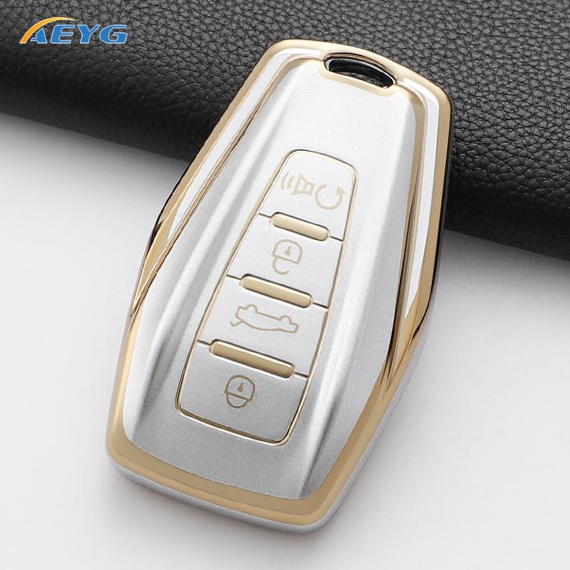 TPU Autoschlüsselhülle Abdeckung Schale Fob Für Geely Emgrand X7 Ex7 Coolray Atlas Boyue Nl3 Gt Gc9 Borui Keyless Schlüssel Schale Fob