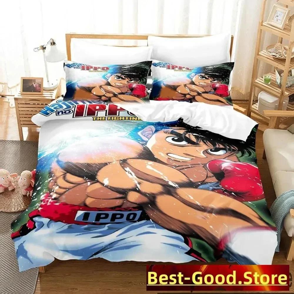 

Fighting Spirit Hajime No Ipo Anime Beding Set Print With Pilowcase Bed Soft Duvet Cover Soft Single Double Quen Super King-Sized Dimensionsd 100*200cm Single