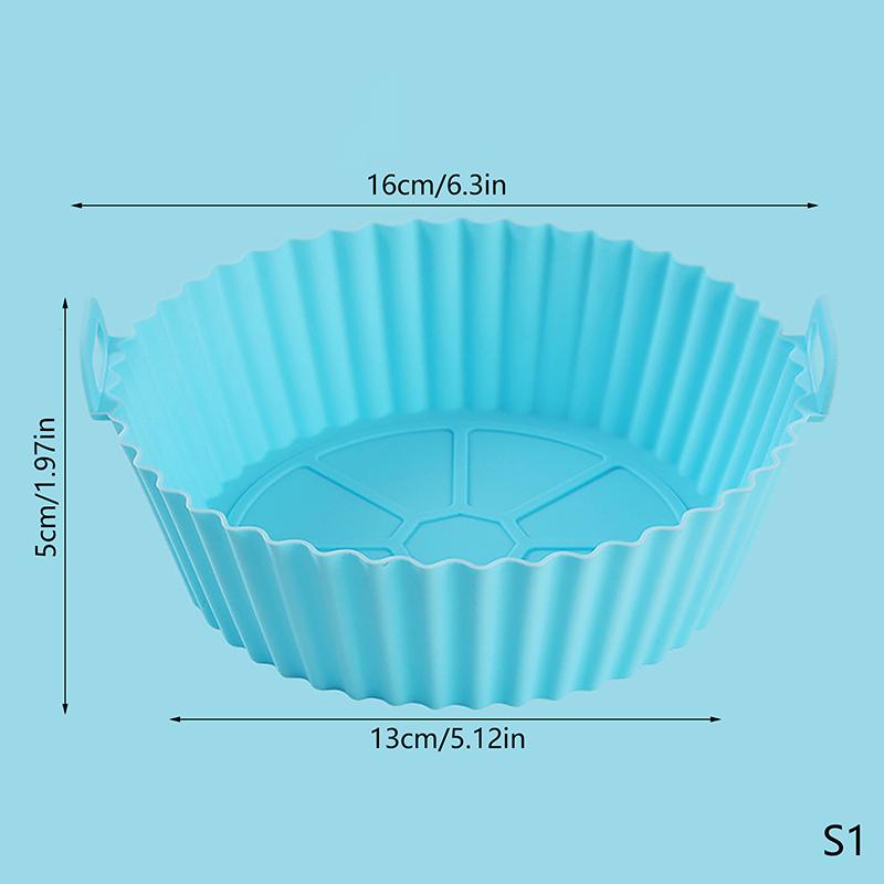 20/16CM Universal Silicone Air Fryer Mould Air Fryer Silicone Mat Baking Mat Silicone Baking Mat