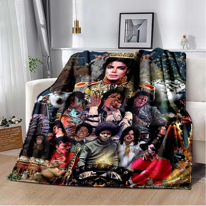 Manta Michael J-Jackson Súper Suave alta calidad Manta para Viaje Ropa de Cama Sofá Senderismo Cama manta cómoda Regalo de Cumpleaños