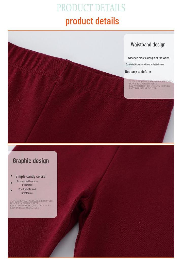 Multicolor Girls' Long Leggings - Autumn Collection Available