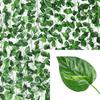 2/4//6/8/10M Hedvábné listy Falešný popínavý rostlina Zelený list Břečťan Vinná réva Šňůra pro Domácí Svatební Závěsná Girlanda Dekorace Umělé Rostliny