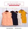 Girls' Lace Down Vest - Korean Style, Warm Autumn/Winter Jacket for Toddlers and Preschool Children