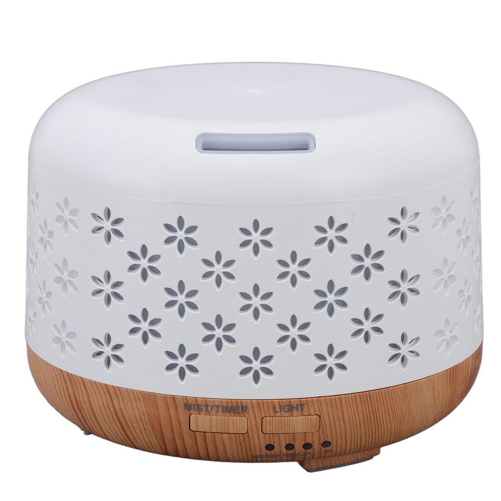 Wood Grain Humidifier 300ml Aromatherapy Diffuser with Auto Off 7 LED Color Lights 100?240V EU Plug
