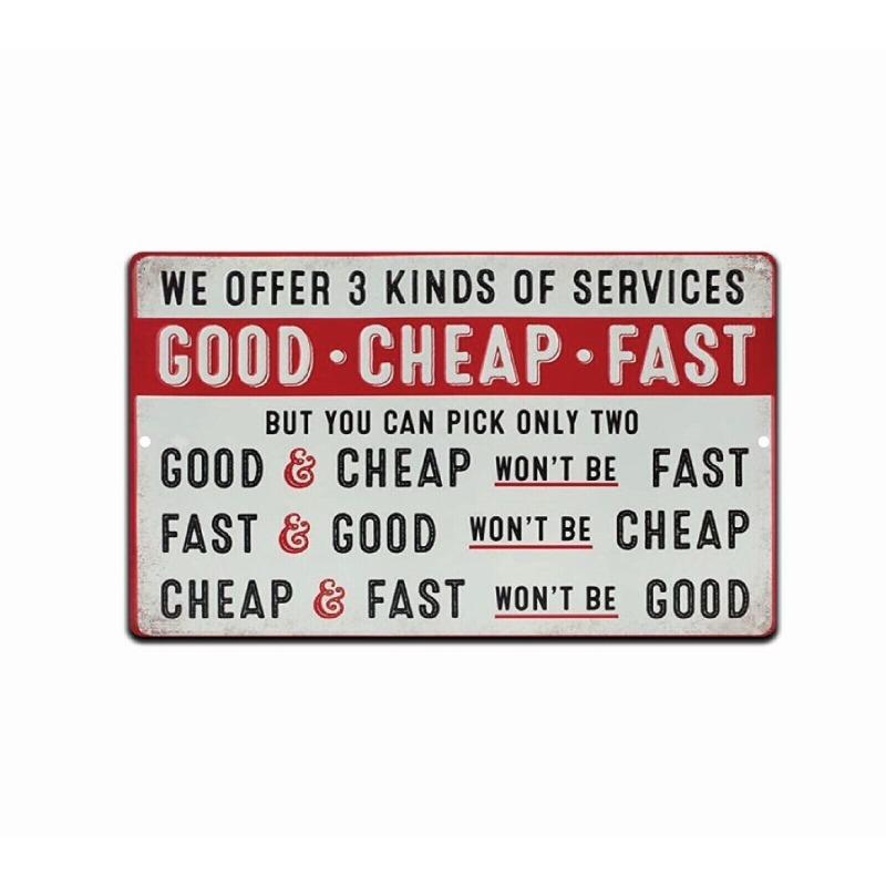 Retro Metal Paintings, Furniture, Living Room Decoration 20x30cm