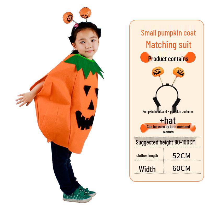Halloween Pumpkin Costume: Kids' & Adults' Cosplay Outfit for Performances