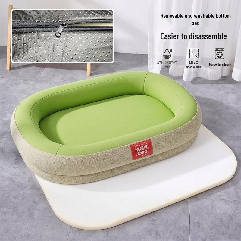 All-Season Waterproof Dog House Mat - Washable & Tear-Resistant Bed for Medium/Small Dogs