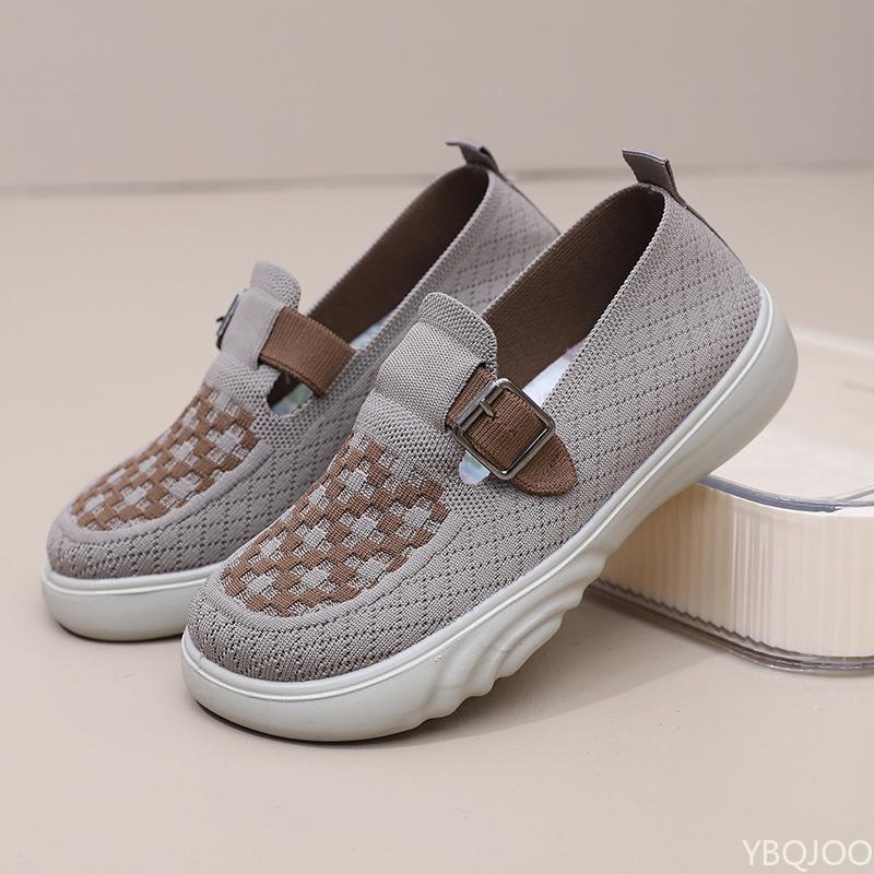 Fashion Soft Soled Comfortable Women's Single Shoes New Breathable Casual Lightweight Lazy Women's Vulcanized Shoes Versatile Sneakers