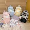 Schoolbag Korean Version of the New Backpack Large-capacity Anti-splashing Fashion Backpack Leisure Campus Style Female High School College Student 