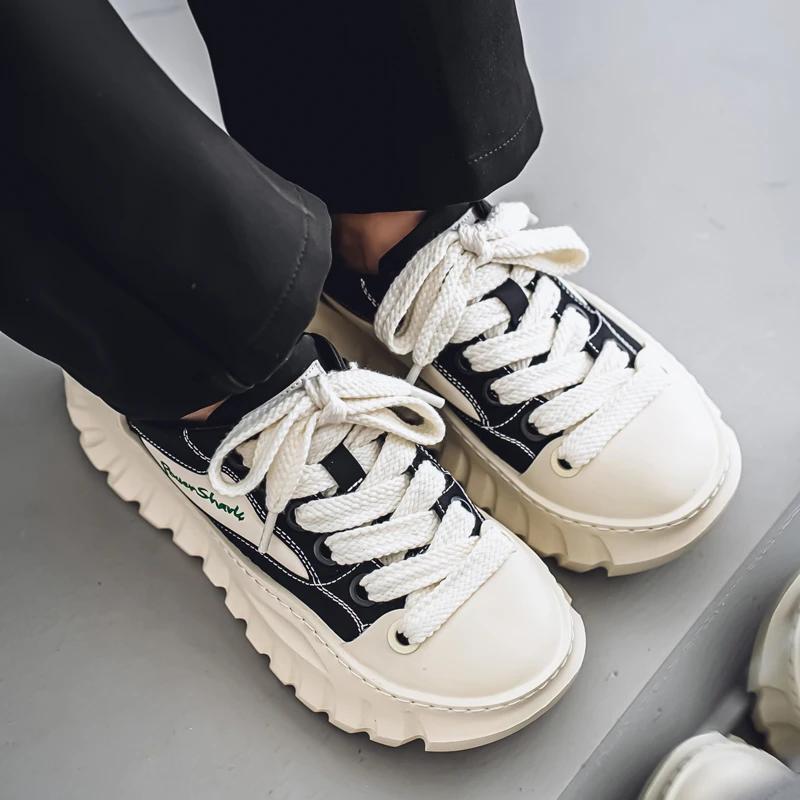 Designer Thick-soled Anti-slip Height-increasing Men's Sports Shoes, Casual Running Shoes, and Breathable Loafers for Teenagers