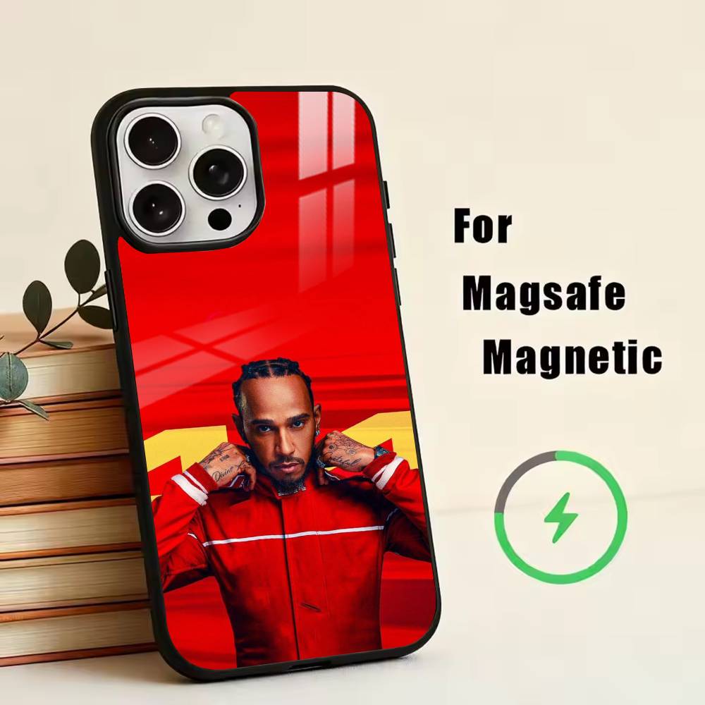 44 L-Lewis H-Hamilton Phone Case For iPhone17,16,15,14,13,12,11 Plus,Pro Magnetic with Magsafe Wireless Charging