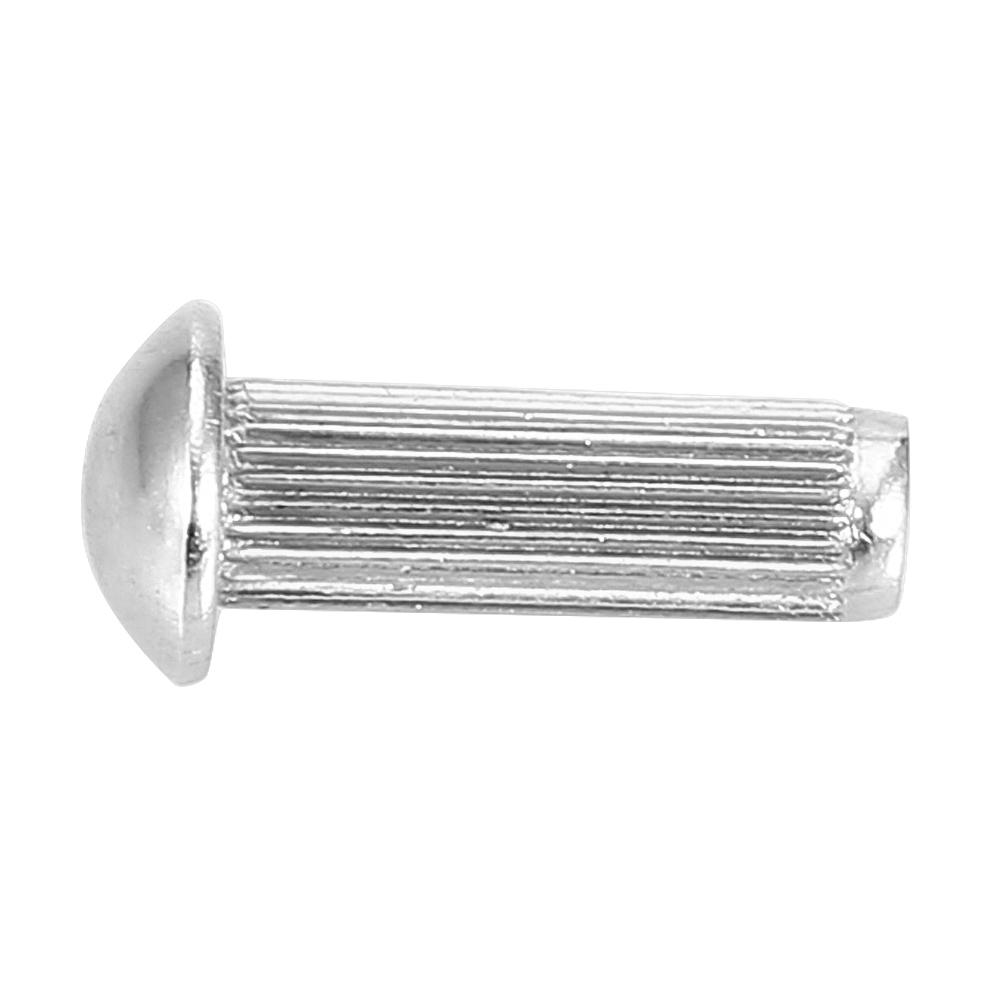 50pcs M5 Stainless Steel Round Head Knurled Shank Rivets Assortment Set (M5*8)